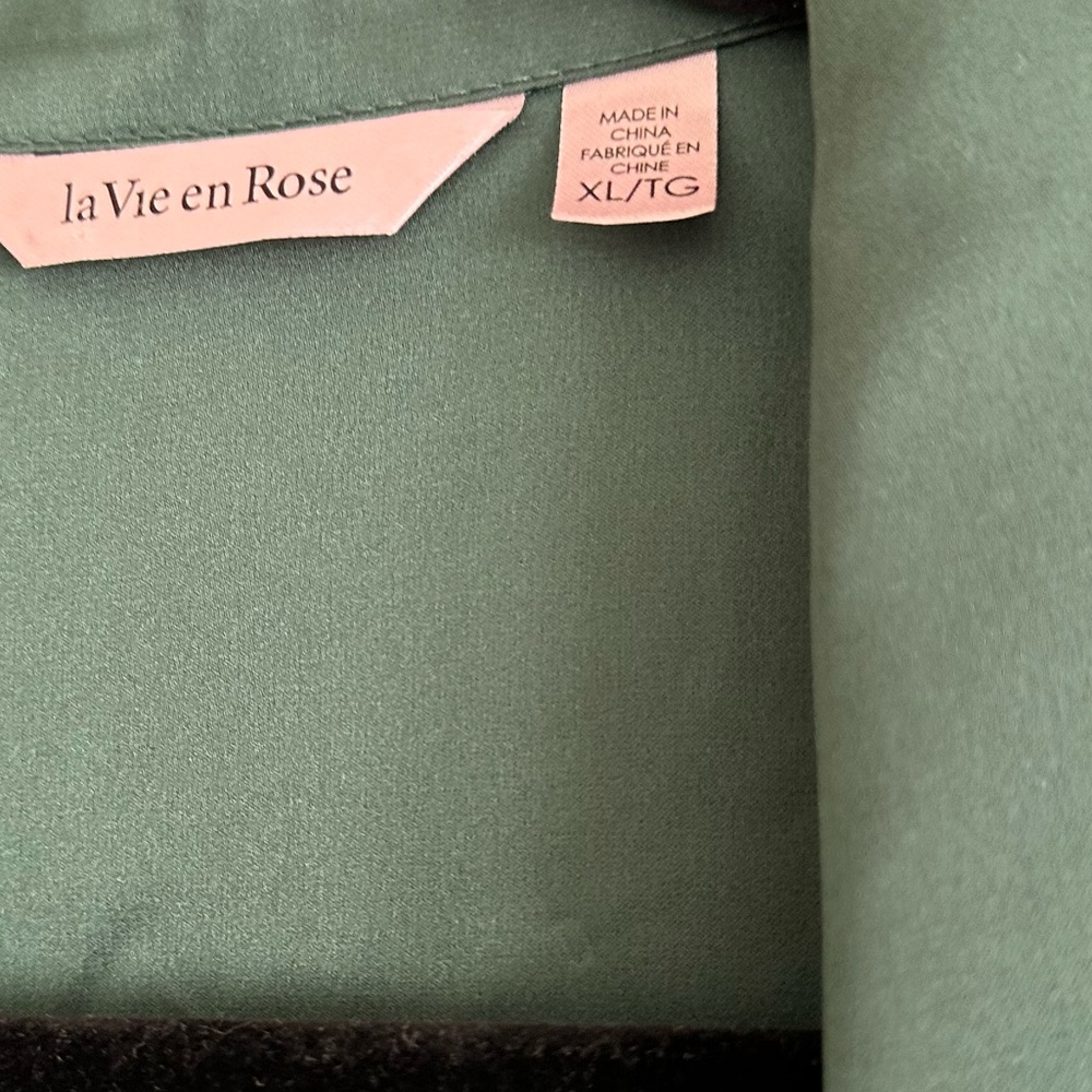 La Vie En Rose Green pajamas - Picture 13 of 14